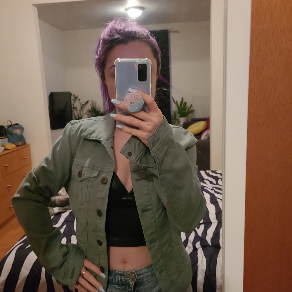 Green Denim Jacket